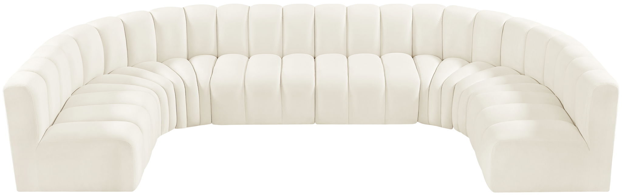 Arc - Velvet Modular U-Shaped Sectional - Simple Home Plus
