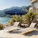 Amalfi - Aluminum Patio Umbrella - White Base / White Pole - Simple Home Plus