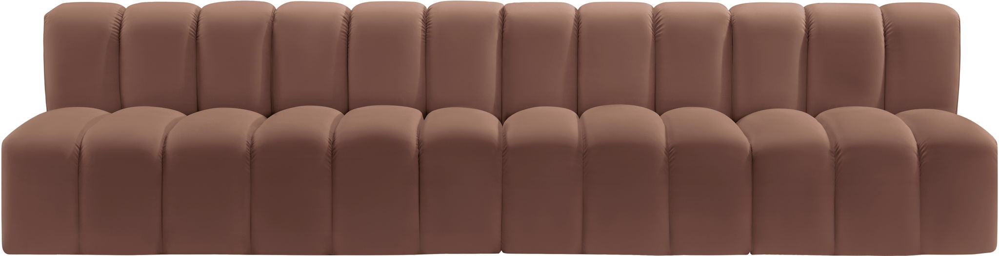 Arc - Faux Leather 4 Seats Modular Sofa - Simple Home Plus