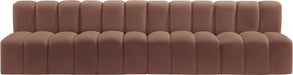 Arc - Faux Leather 4 Seats Modular Sofa - Simple Home Plus