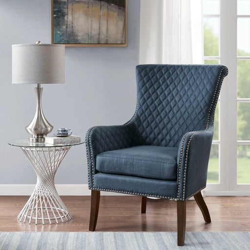 Heston - Accent Chair - Dark Blue - Simple Home Plus