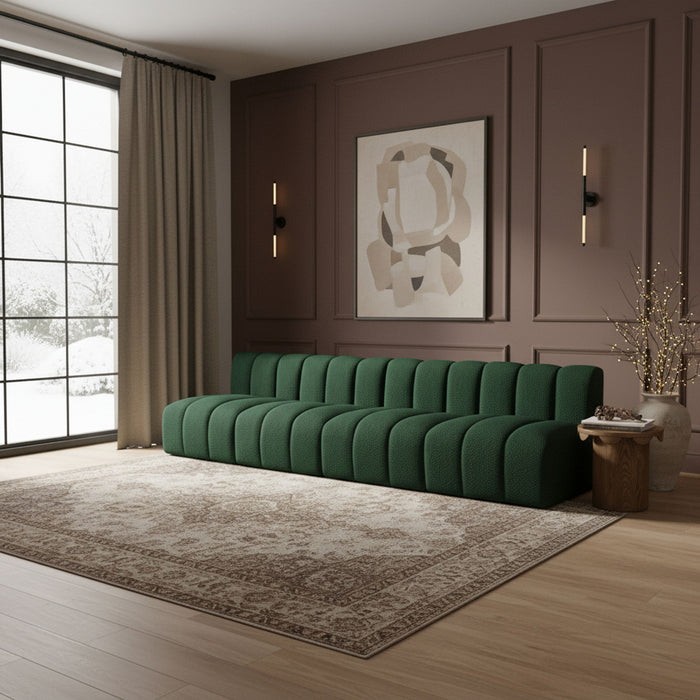 Arc - Boucle Fabric 4 Seats Modular Sofa - Simple Home Plus