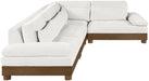 Turin - Chenille Fabric Upholstered Modular Sectional - Cream - Simple Home Plus