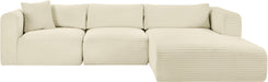 Shaggy - 3 Piece Modular Sectional - Simple Home Plus