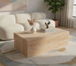 Bolzano - Travertine Coffee Table - Natural - Simple Home Plus