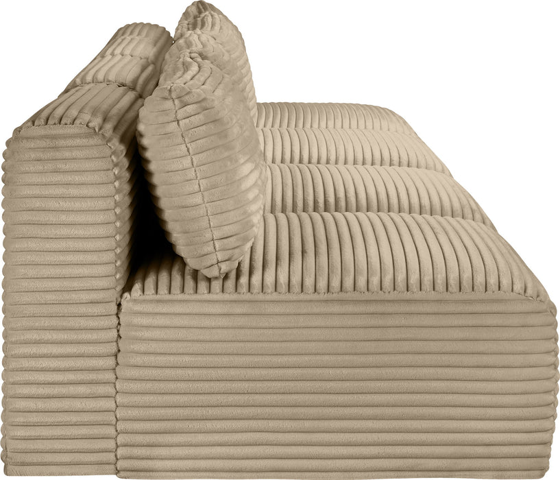 Shaggy - Fabric 4 Seat Modular Armless Sofa - Simple Home Plus