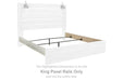 Cambeck - King Panel Rails - Whitewash - Simple Home Plus