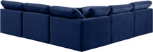Indulge - Velvet 5 Piece Modular Corner Armless Sectional - Simple Home Plus