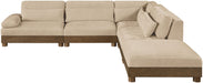 Turin - Chenille Fabric Upholstered Modular Sectional - Beige - Simple Home Plus