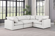 Indulge - Faux Leather 4 Piece Modular Corner Sectional - Simple Home Plus