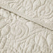 Quebec - Oversized Quilted Throw - Ivory - Simple Home Plus