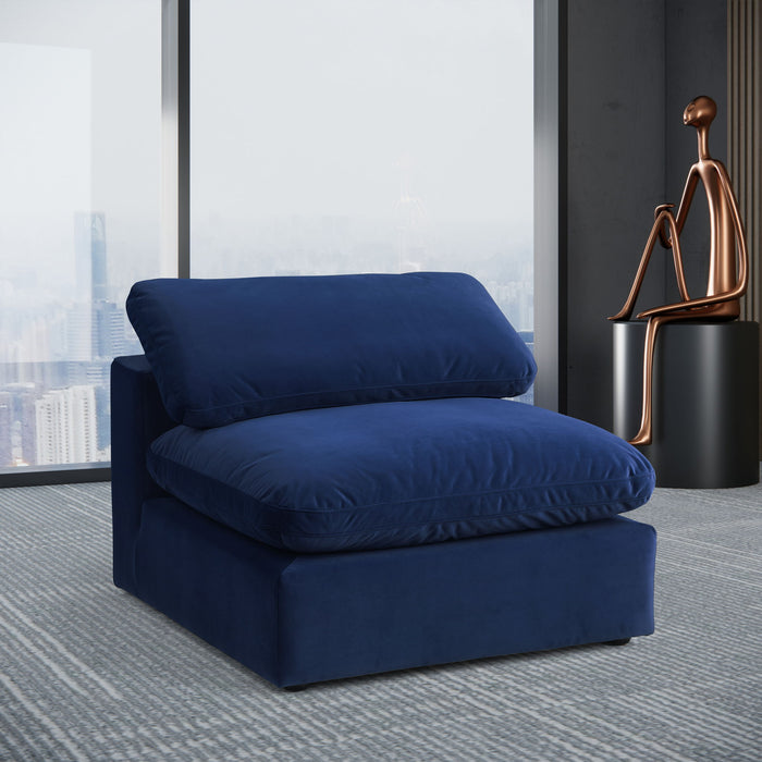 Comfy - Velvet Armless Chair - Simple Home Plus