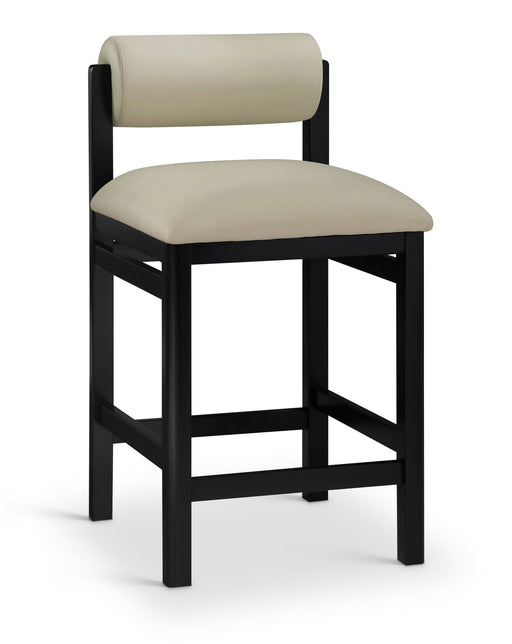 Roundhill - Faux Leather Counter Stool - Black Frame - Simple Home Plus