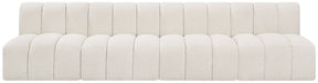 Arc - Boucle Fabric 4 Seats Modular Sofa - Simple Home Plus