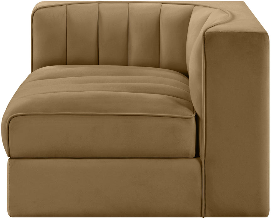 Rummi - Velvet Performance Fabric Upholstered Modular Corner Chair - Simple Home Plus