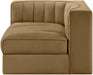 Rummi - Velvet Performance Fabric Upholstered Modular Corner Chair - Simple Home Plus