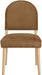Varinelle - Velvet Upholstered Dining Chair (Set of 2) - Saddle - Simple Home Plus