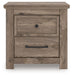 Rusticott - Brown - Two Drawer Night Stand - Simple Home Plus