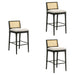 Tobias - Coastal Modern Wood Bar Height Kitchen Bar Stool - Simple Home Plus