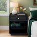 Deco - Nightstand - Black Satin - Simple Home Plus