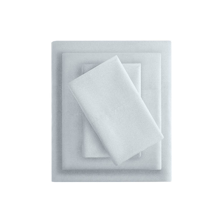 Microfiber - Twin Long All Season Wrinkle Free Sheet Set - Gray - Simple Home Plus