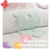 Gracie - Floral Reversible Tufted Chenille Comforter Set With Flower Throw Pillow - White / Purple - Simple Home Plus
