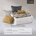 Cirque - 8 Piece Queen Oversized Duvet Style Comforter Set - Gold - Simple Home Plus