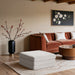 Stellar - Chenille Fabric Upholstered Modular Modular Ottoman - Simple Home Plus