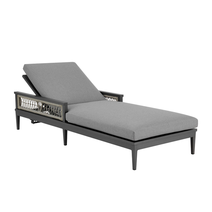 Zella - Outdoor Patio Chaise Lounge Chair - Gray / Earl Gray - Simple Home Plus