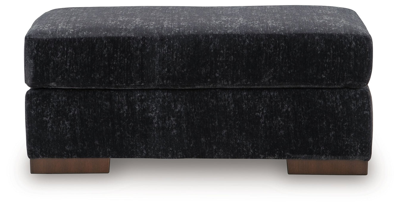 Whitmore Manor - Ottoman - Black Pearl - Simple Home Plus