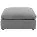 Raleigh - Boucle Upholstered Ottoman - Gray - Simple Home Plus