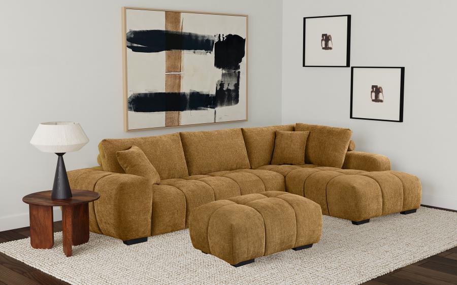 Upholstered Sectional Sofa Wit