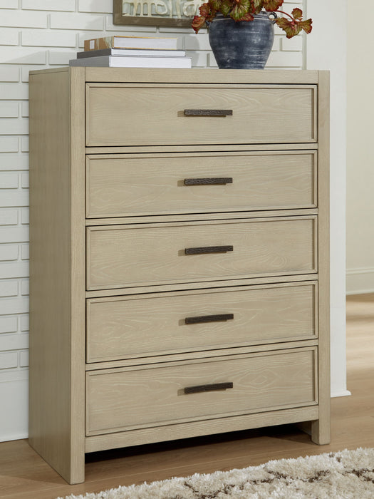 Calmoro - Five Drawer Chest - Gray - Simple Home Plus