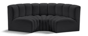 Arc - Faux Leather 3 Piece Modular U-Shaped Sofa - Simple Home Plus