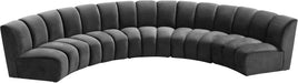 Infinity - 5 Piece Velvet Modular Sectional - Simple Home Plus