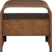 Giada - Solid Wood And Veneer Nightstand - Simple Home Plus