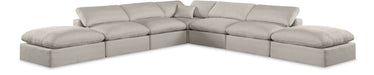 Comfy - 7 Piece Linen Modular Corner Sectional - Simple Home Plus