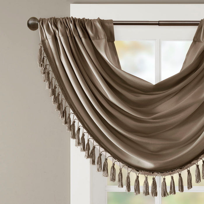 Elena - Waterfall Embellished Valance - Bronze - Simple Home Plus