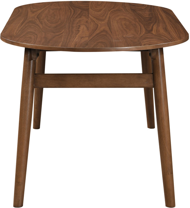 Leesa - Solid Wood And Walnut Veneer Dining Table - Simple Home Plus