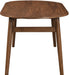 Leesa - Solid Wood And Walnut Veneer Dining Table - Simple Home Plus