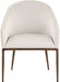 Ferro - Upholstered Dining Arm Chair With Brushed Bronze Legs - Simple Home Plus