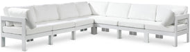 Nizuc - Outdoor Patio 7 Piece Modular Sectional With White Frame - Simple Home Plus