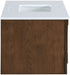 Leonardo - Engineered Stone And Solid Wood 24" Wall Mounted Bathroom Vanity - Simple Home Plus