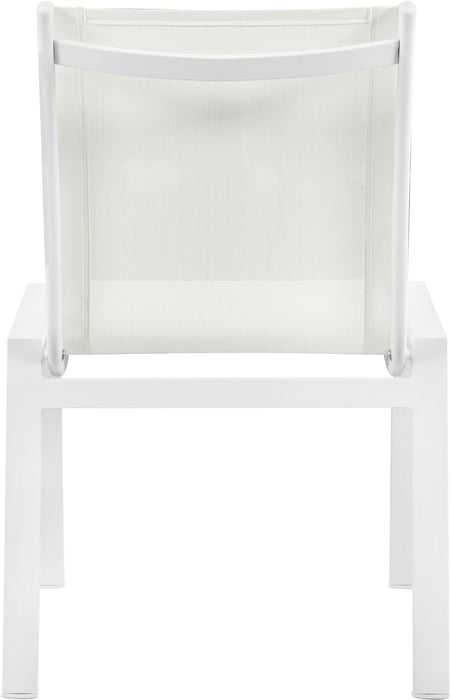 Nizuc - Outdoor Patio Dining Chair With White Frame (Set of 2) - Simple Home Plus