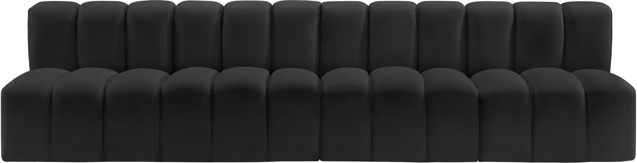 Arc - Faux Leather 4 Seats Modular Sofa - Simple Home Plus