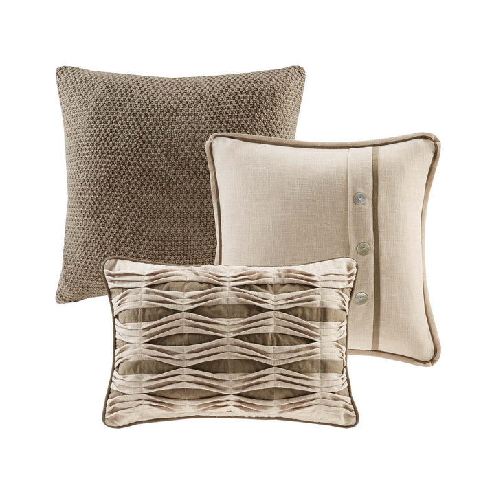 Chateau - King Comforter Set - Linen - Simple Home Plus