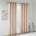 Raina - 63" Total Blackout Metallic Print Grommet Top Curtain Panel - Blush / Gold - Simple Home Plus