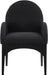 Waldorf - Boucle Dining Arm Chair With Black Legs - Simple Home Plus