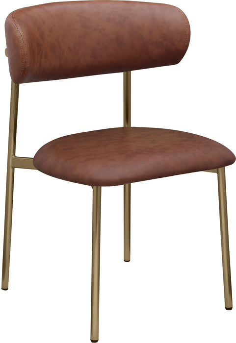 Lupita - Dining Chair With Brushed Gold Legs(Set of 2) - Simple Home Plus