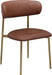 Lupita - Dining Chair With Brushed Gold Legs(Set of 2) - Simple Home Plus